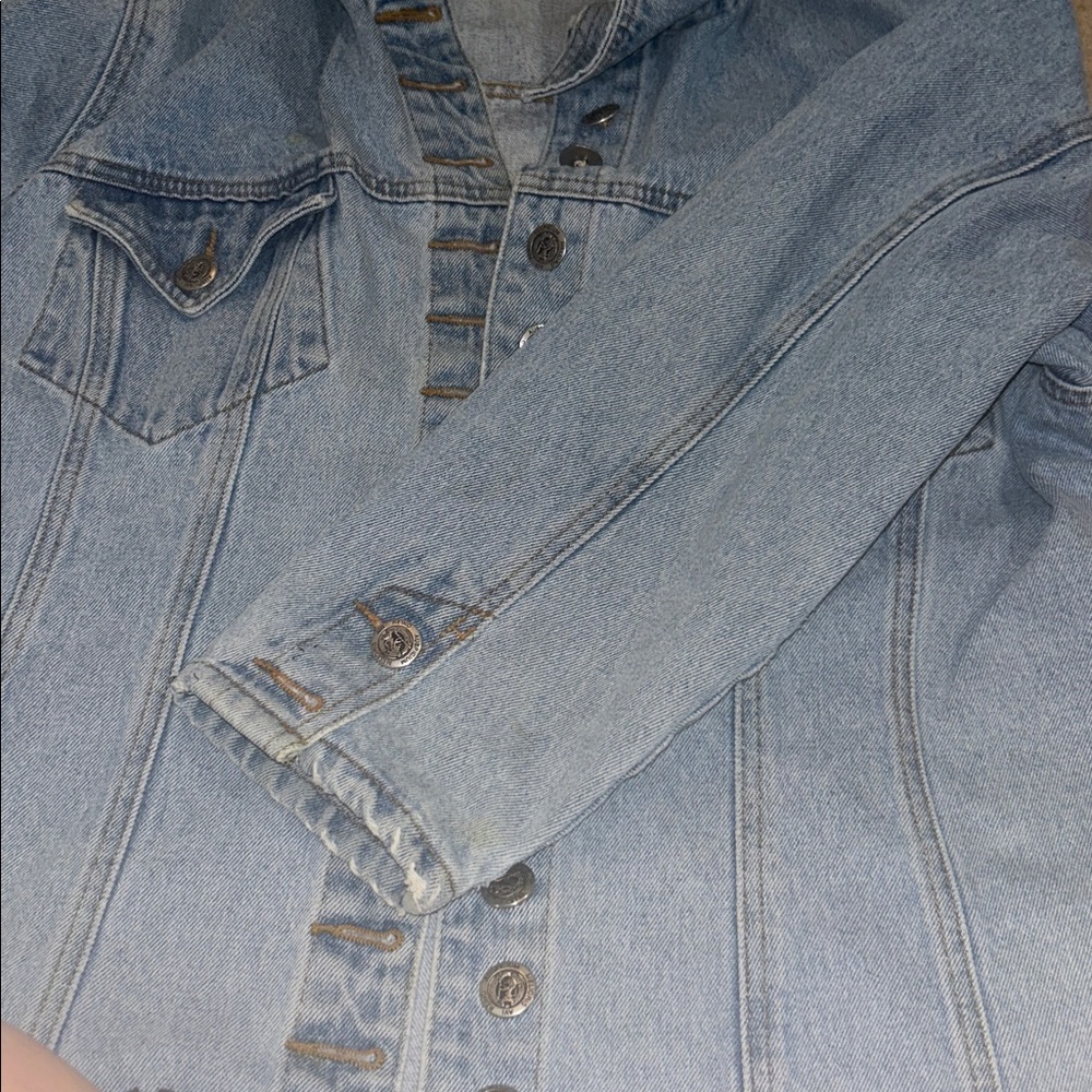 90’s Hollywood Jeans Vintage Denim Jean Jacket - Picture 5 of 6